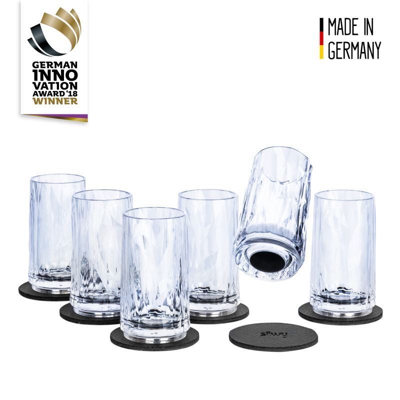 Silwy Magnet-Kunststoffgläser Longdrink (6er-Set) Hightech Silwy Magnet-Kunststoffgläser Longdrink (6er-Set) Hightech