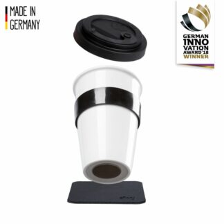 Silwy® Porzellan TO-GO-CUP (Pad in BLACK) Silwy® Porzellan TO-GO-CUP (Pad in BLACK)