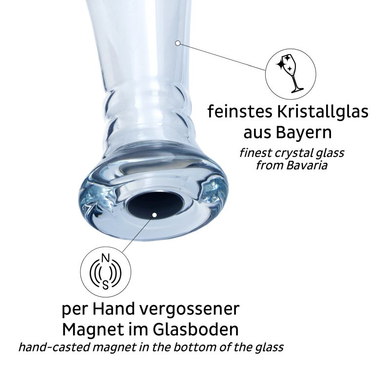 Silwy Magnet-Kristallglas WEIZENBIER 0,5l Silwy Magnet-Kristallglas WEIZENBIER 0,5l