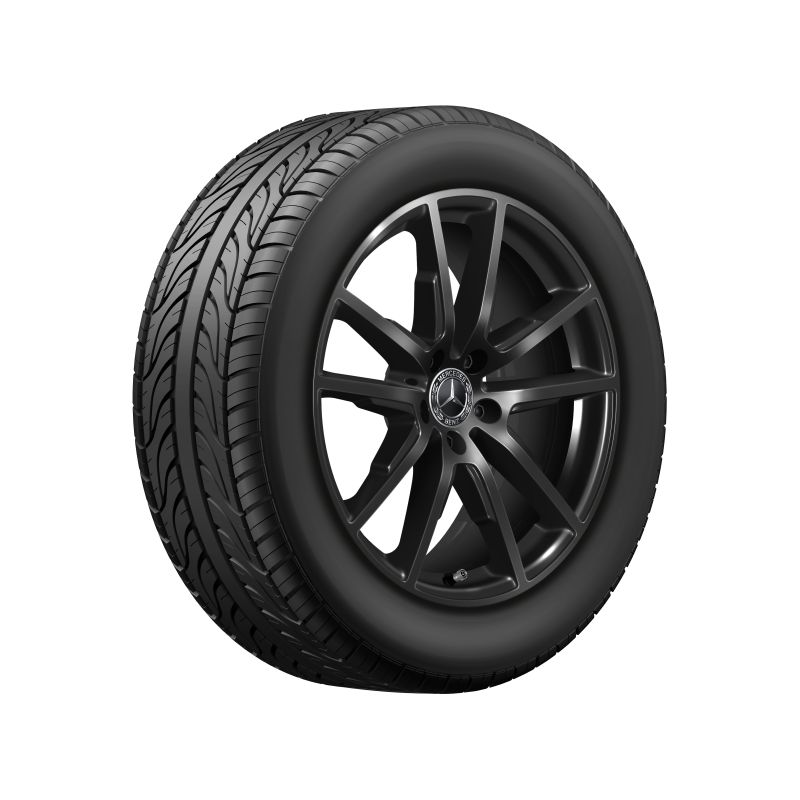 Mercedes-Benz Sommerkompletträder Satz, 19 Zoll, EQE X294, 5-Doppelspeichen-Design Mercedes-Benz Sommerkompletträder Satz, 19 Zoll, EQE X294, 5-Doppelspeichen-Design