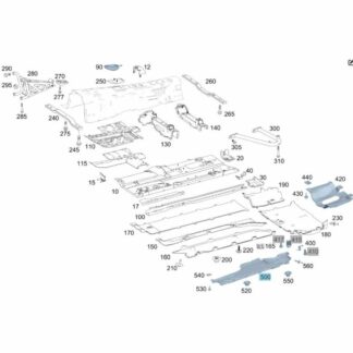 Mercedes-Benz Abdeckung Unterbau rechts Mercedes-Benz Abdeckung Unterbau rechts