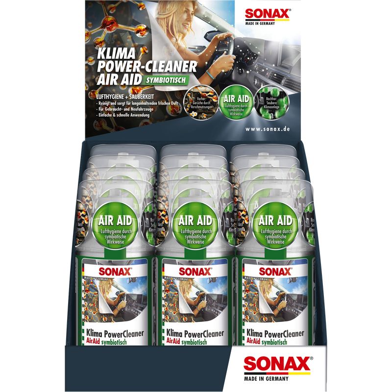 SONAX 03231000 KlimaPowerCleaner AirAid Thekendisplay 100 ml (1 Stück) SONAX 03231000 KlimaPowerCleaner AirAid Thekendisplay 100 ml (1 Stück)