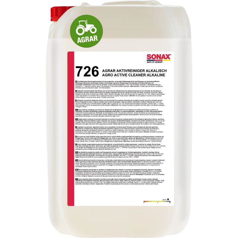 SONAX 07267050 AGRAR AktivReiniger alkalisch 25 l SONAX 07267050 AGRAR AktivReiniger alkalisch 25 l