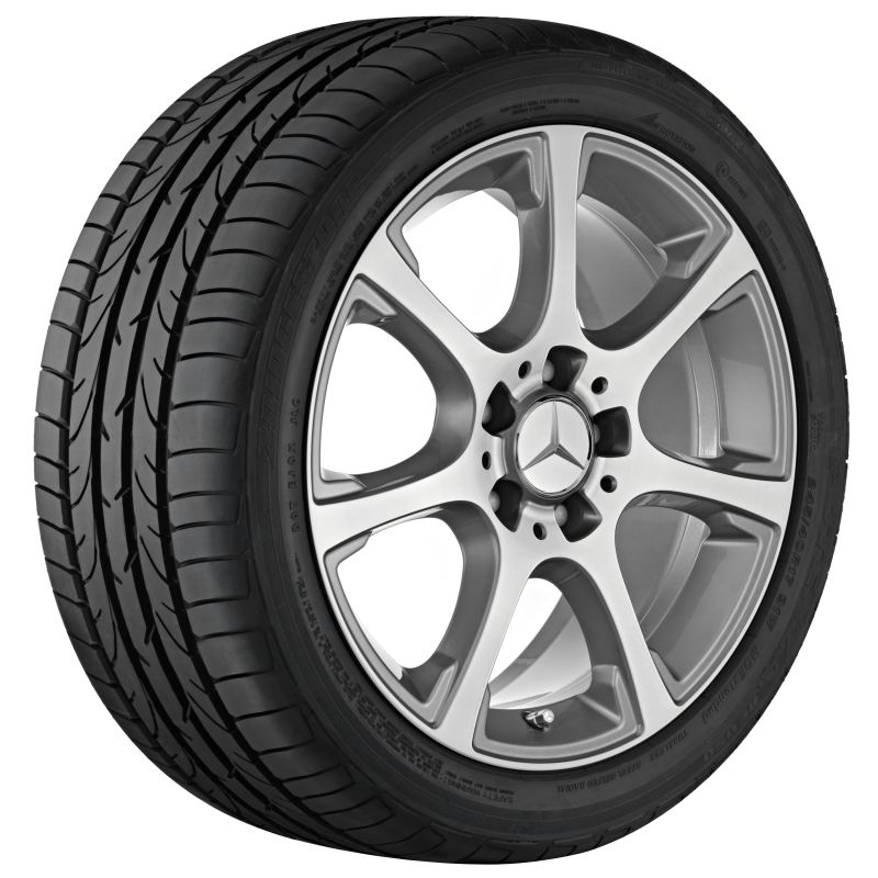Alufelge Mercedes-Benz C-Klasse, 17 Zoll, 7-Speichen-Design Alufelge Mercedes-Benz C-Klasse, 17 Zoll, 7-Speichen-Design