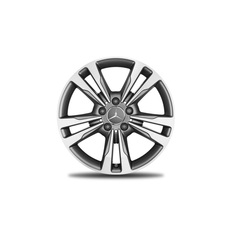 Mercedes-Benz Alufelge, 5-Doppelspeichen-Design, 17 Zoll, E-Klasse Mercedes-Benz Alufelge, 5-Doppelspeichen-Design, 17 Zoll, E-Klasse