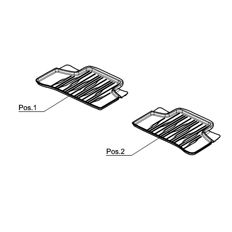 Mercedes-Benz Allwettermatten, Dynamic Lines, Fond 2-teilig, EQE V295 Mercedes-Benz Allwettermatten, Dynamic Lines, Fond 2-teilig, EQE V295