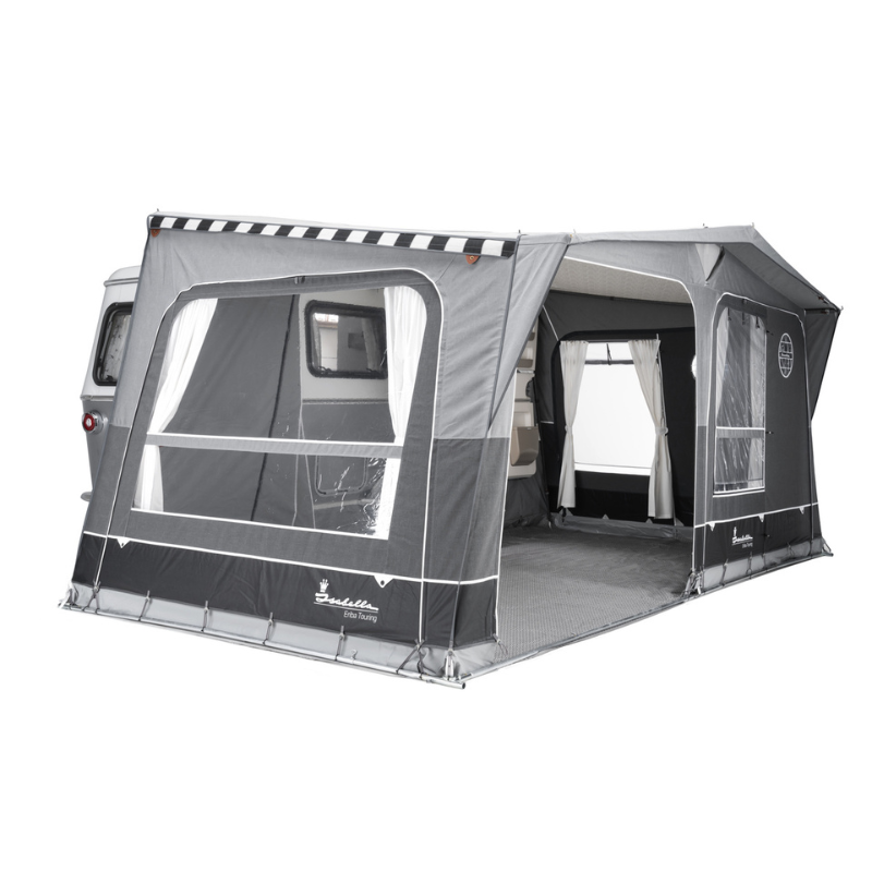 ERIBA Touring Vorzelt, grau, mit Teppich ERIBA Touring Vorzelt, grau, mit Teppich
