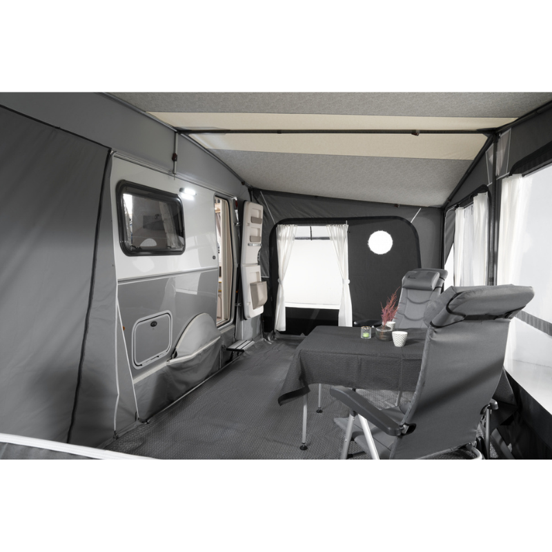 ERIBA Touring Vorzelt, grau, mit Teppich ERIBA Touring Vorzelt, grau, mit Teppich