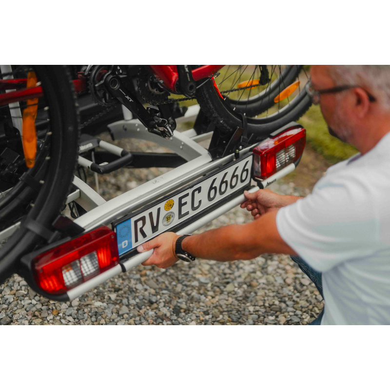 HYMER/ ERIBA Fahrradträger klappbar für 3 Räder auf Anhängekupplung HYMER/ ERIBA Fahrradträger klappbar für 3 Räder auf Anhängekupplung