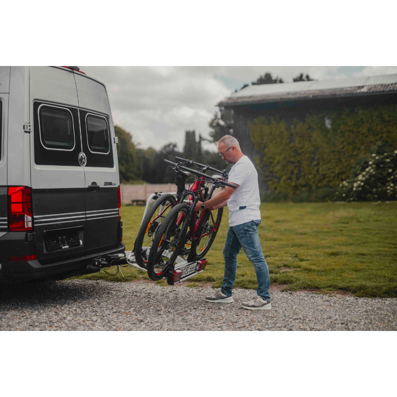 HYMER/ ERIBA Fahrradträger klappbar für 3 Räder auf Anhängekupplung HYMER/ ERIBA Fahrradträger klappbar für 3 Räder auf Anhängekupplung