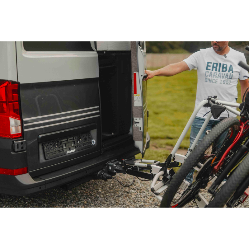 HYMER/ ERIBA Fahrradträger klappbar für 3 Räder auf Anhängekupplung HYMER/ ERIBA Fahrradträger klappbar für 3 Räder auf Anhängekupplung
